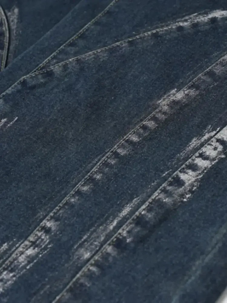 Men's Wash Wide Leg Jeans