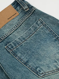 Men's Wash Wide Leg Jeans