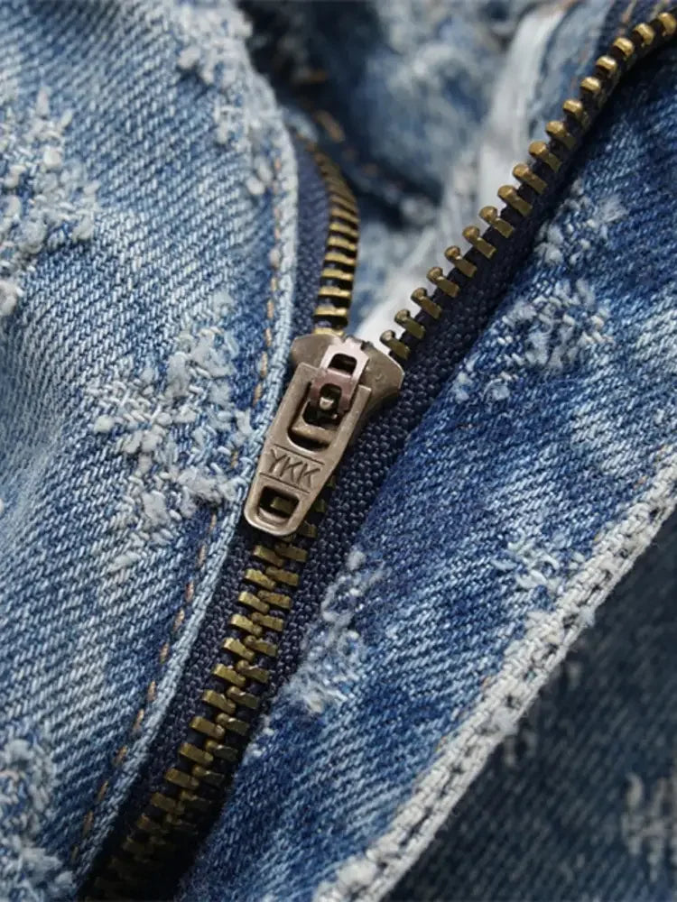 Men's Wash Wide Leg Jeans