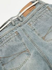 Men's Wash Wide Leg Jeans