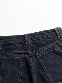 Men's Wash Wide Leg Jeans