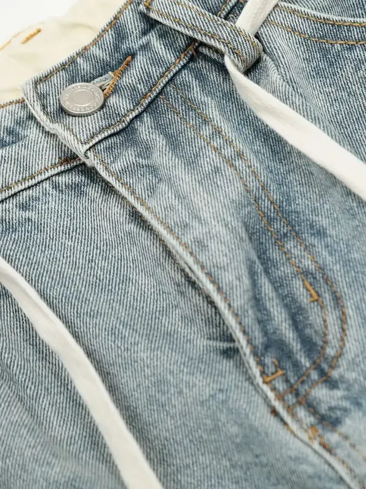 Men's Wash Wide Leg Jeans