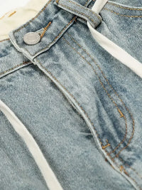 Men's Wash Wide Leg Jeans