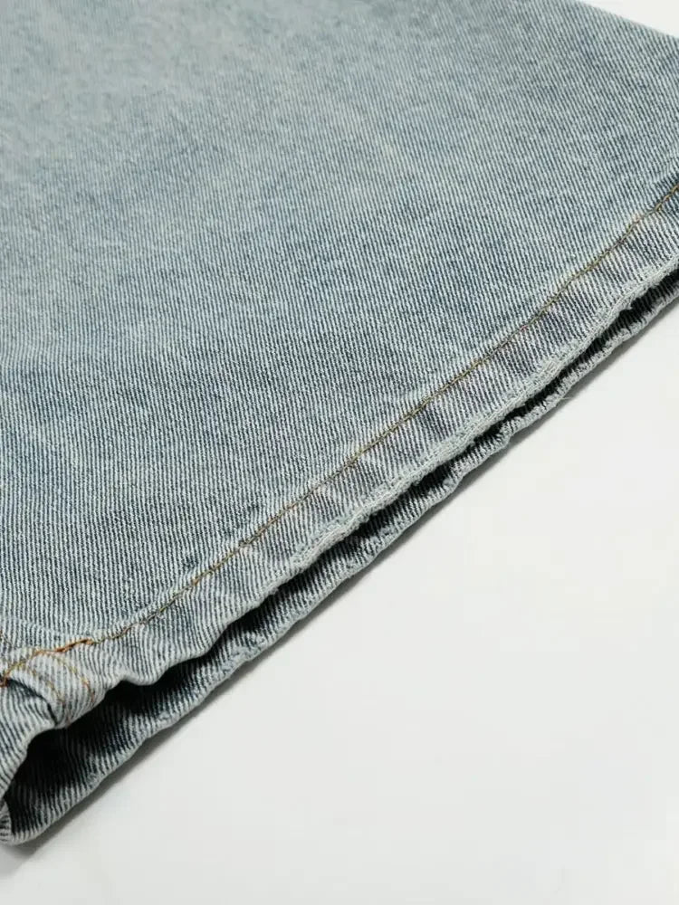 Men's Wash Wide Leg Jeans