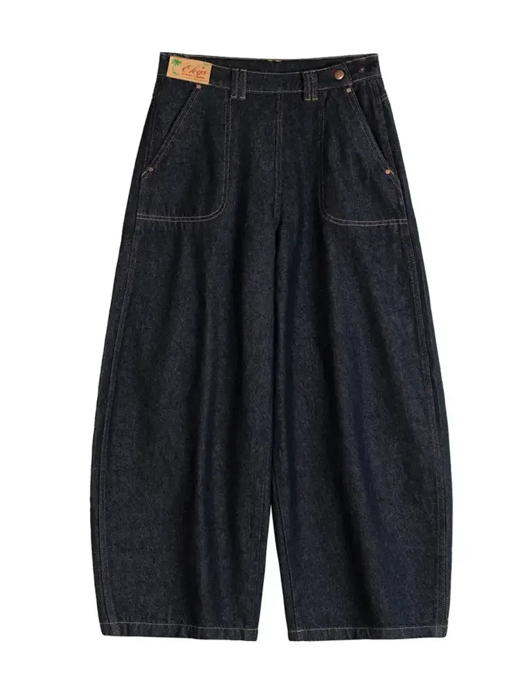 Men's Wash Wide Leg Jeans