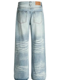 Men's Wash Wide Leg Jeans