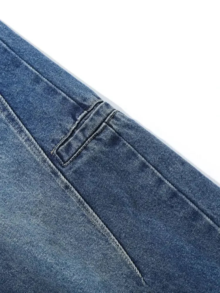 Men's Wash Wide Leg Relaxed Fit Jeans