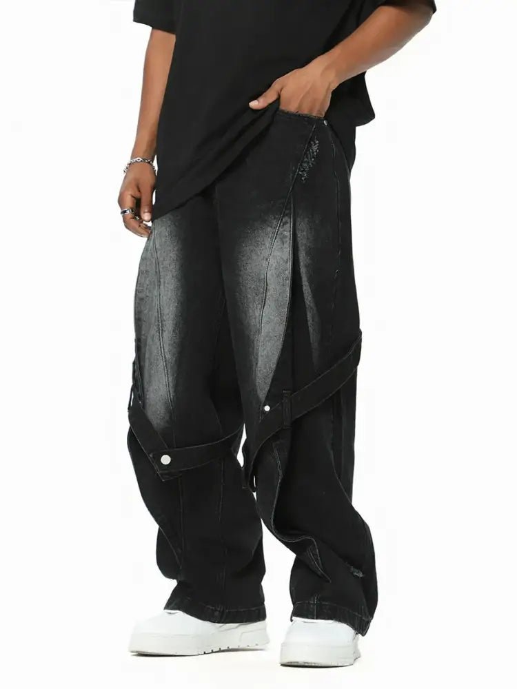 Men's Washed Baggy Jeans - Update AvenueTrendsi100400269047722100400269047722Men's Washed Baggy JeansBlack