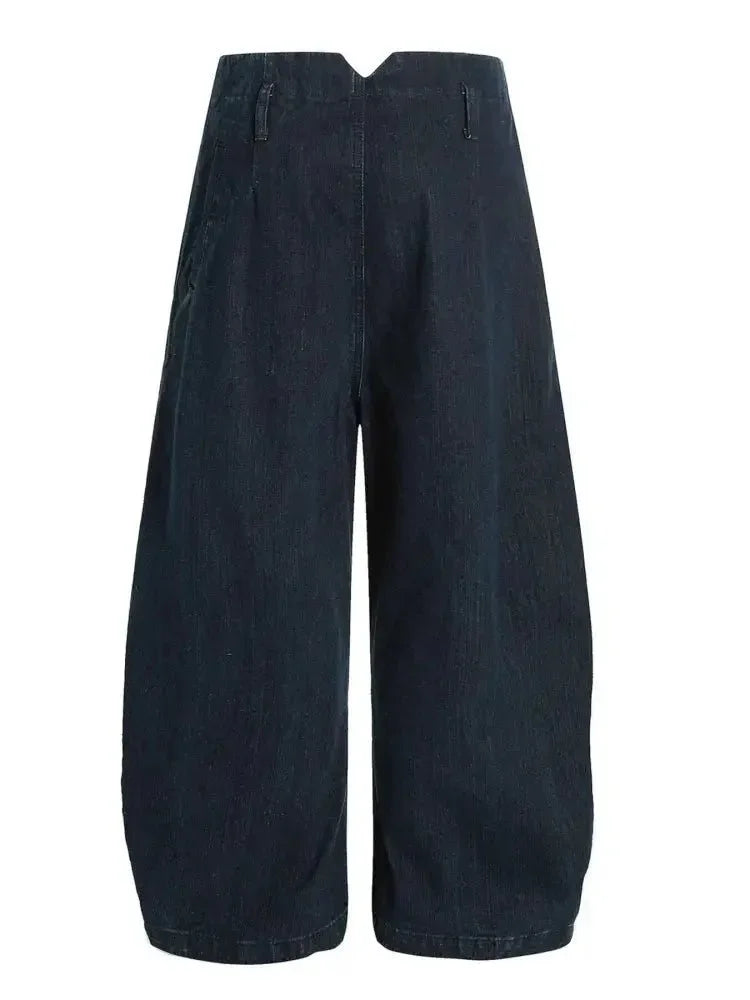 Men's Washed Button Fly Curved Jeans - Update AvenueTrendsi100400273606225100400273606225Men's Washed Button Fly Curved JeansDark Blue