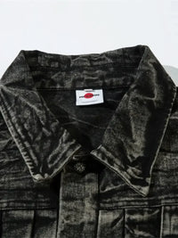 Men's Washed Button Up Denim Jacket