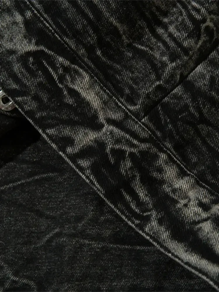 Men's Washed Button Up Denim Jacket