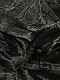 Men's Washed Button Up Denim Jacket