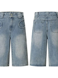 Men's Washed Denim Bermuda Shorts with Curved Pocket Detail - Update AvenueTrendsi100400163838624100400163838624Men's Washed Denim Bermuda Shorts with Curved Pocket DetailBlue