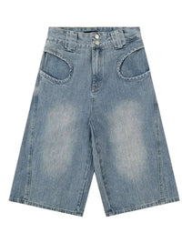 Men's Washed Denim Bermuda Shorts with Curved Pocket Detail - Update AvenueTrendsi100400163838624100400163838624Men's Washed Denim Bermuda Shorts with Curved Pocket DetailBlue