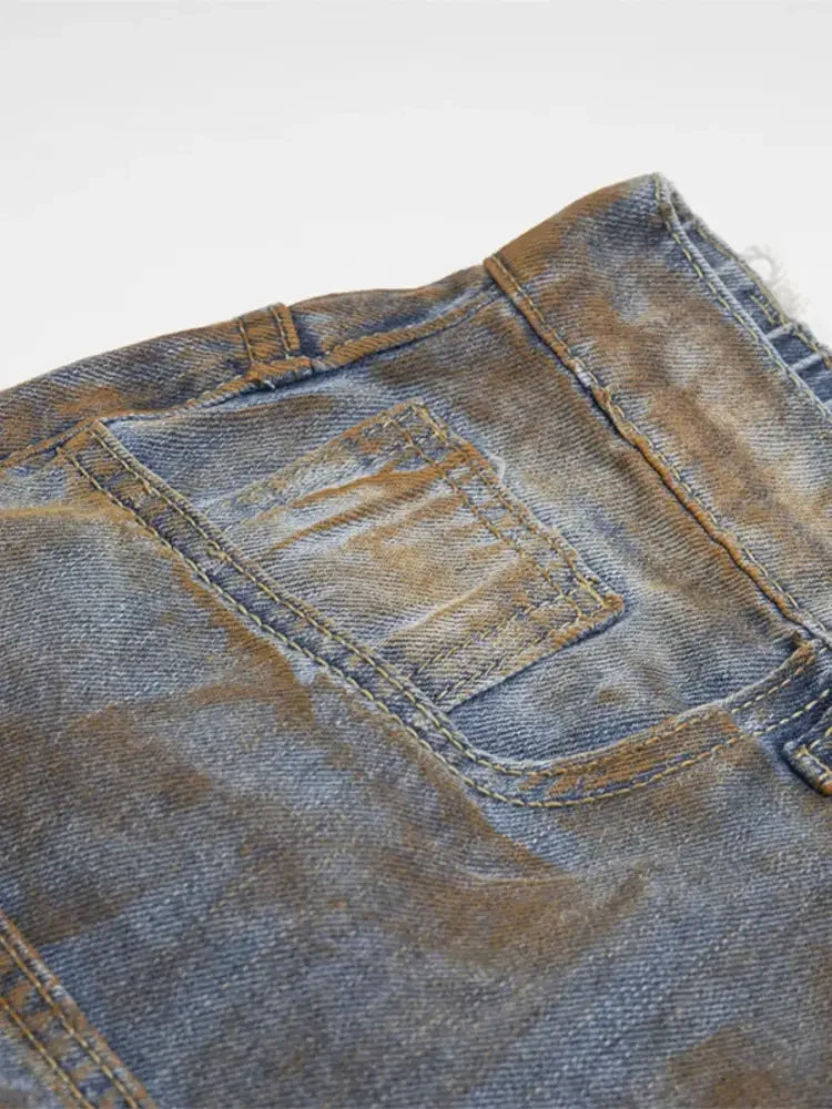 Men's Washed Denim Shorts
