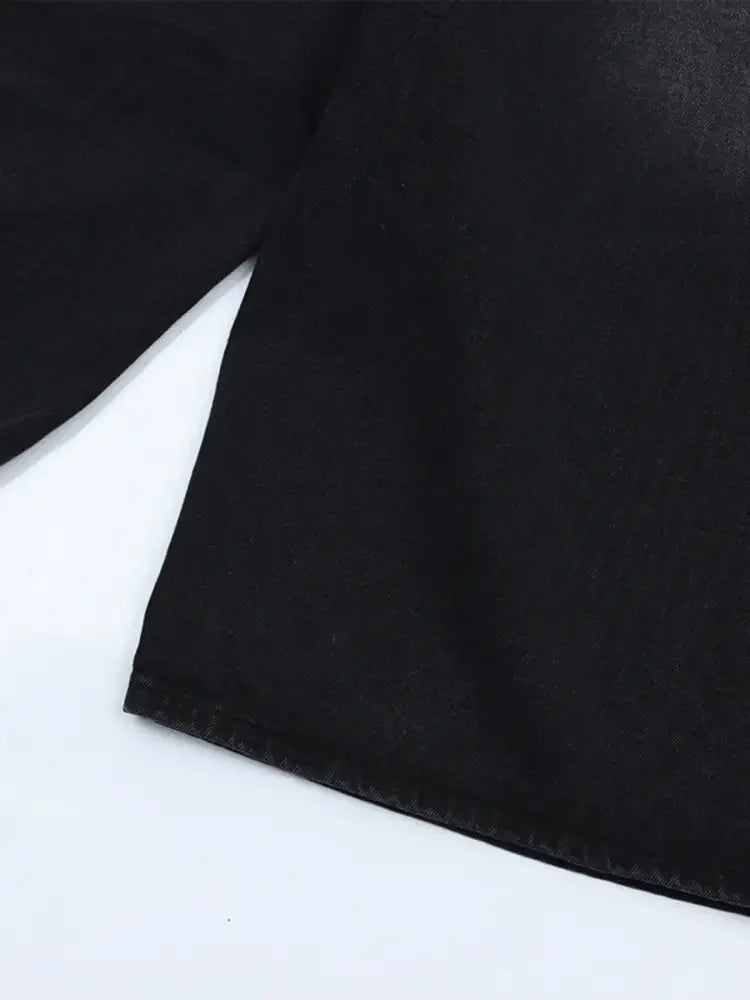 Men's Washed Denim Shorts