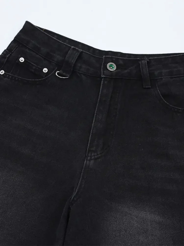 Men's Washed Denim Shorts