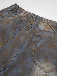 Men's Washed Denim Shorts