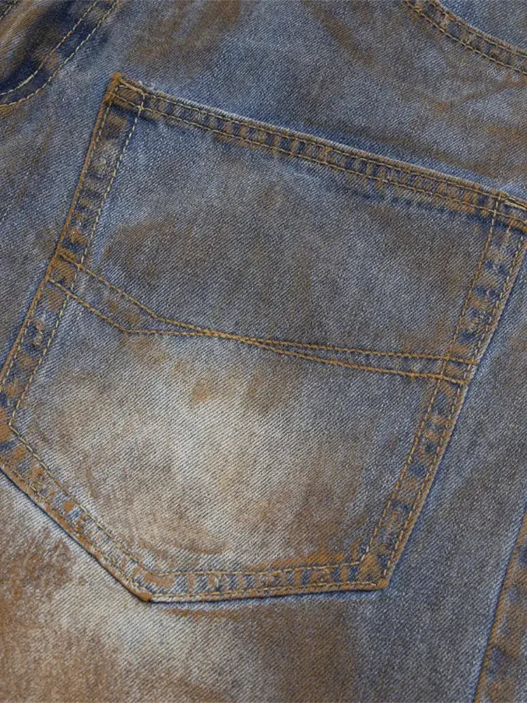 Men's Washed Denim Shorts