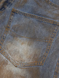 Men's Washed Denim Shorts