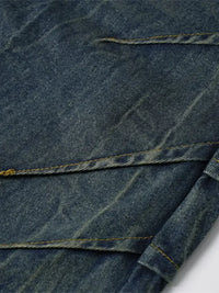 Men's Washed Denim Shorts