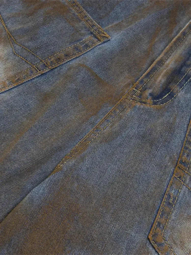 Men's Washed Denim Shorts