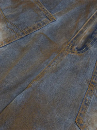 Men's Washed Denim Shorts