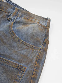 Men's Washed Denim Shorts