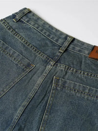 Men's Washed Denim Shorts