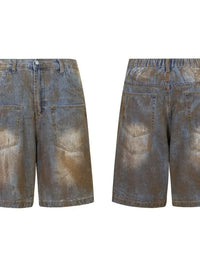 Men's Washed Denim Shorts