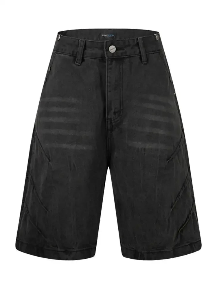 Men's Washed Denim Shorts