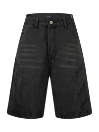 Men's Washed Denim Shorts