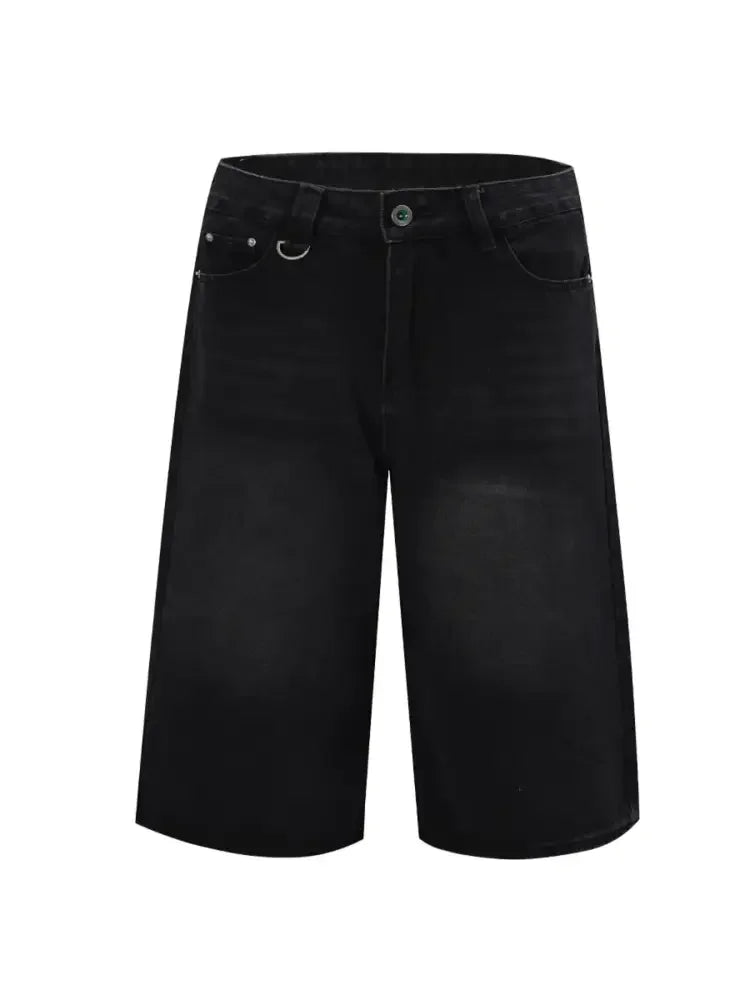 Men's Washed Denim Shorts