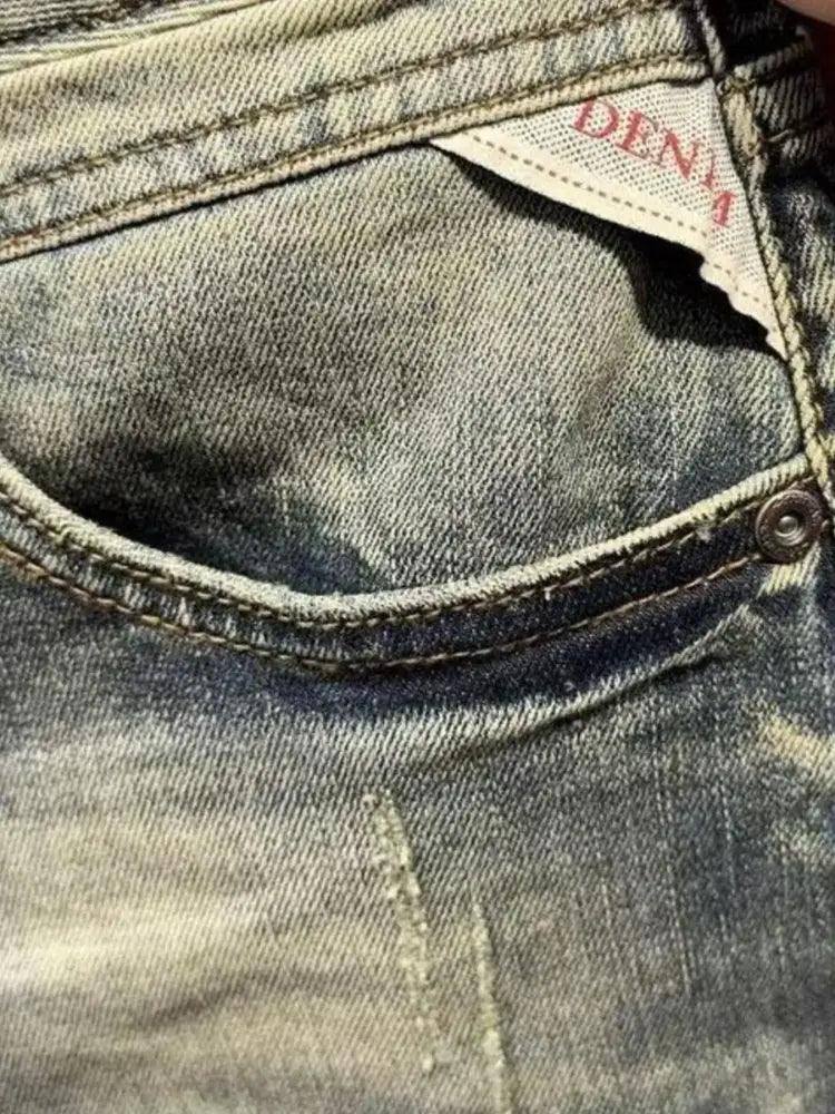 Men's Washed Denim Shorts - Update AvenueTrendsi100400274199534100400274199534Men's Washed Denim ShortsYellow