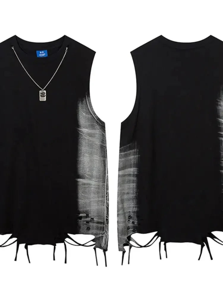 Men's Washed Distressed V - Neck Tank - Update AvenueTrendsi100400898828121100400898828121ec3dc6045e384caf84804ca72867878b - Max - OriginBlack