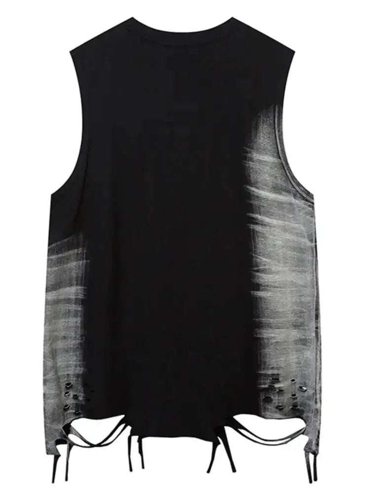 Men's Washed Distressed V - Neck Tank - Update AvenueTrendsi100400898828121100400898828121ee959cda5cd6464fae9ad0f1047384b2 - Max - OriginBlack