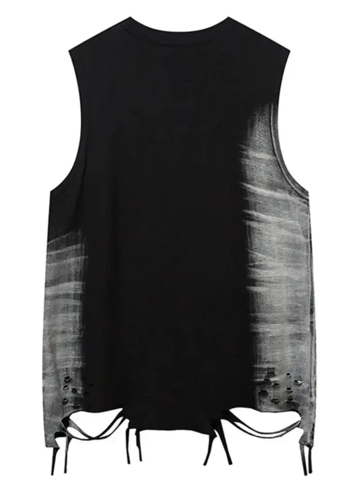 Men's Washed Distressed V - Neck Tank - Update AvenueTrendsi10040089882812110040089882812192b2e307cc55492196354b136eb6fb9a - Max - OriginBlack