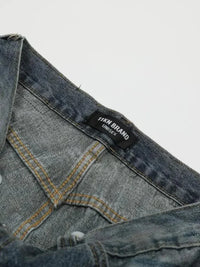 Men's Washed Distressed Wide - Leg Jeans - Update AvenueTrendsi100400841660145100400841660145Men's Washed Distressed Wide - Leg JeansDirty Stained Blue