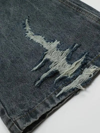 Men's Washed Distressed Wide - Leg Jeans - Update AvenueTrendsi100400841660145100400841660145Men's Washed Distressed Wide - Leg JeansDirty Stained Blue