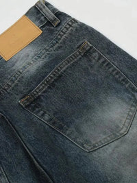 Men's Washed Distressed Wide - Leg Jeans - Update AvenueTrendsi100400841660145100400841660145Men's Washed Distressed Wide - Leg JeansDirty Stained Blue