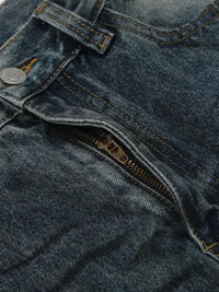 Men's Washed Distressed Wide - Leg Jeans - Update AvenueTrendsi100400841660145100400841660145Men's Washed Distressed Wide - Leg JeansDirty Stained Blue