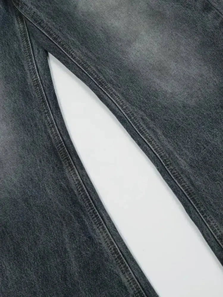 Men's Washed Distressed Wide - Leg Jeans - Update AvenueTrendsi100400841660145100400841660145Men's Washed Distressed Wide - Leg JeansDirty Stained Blue