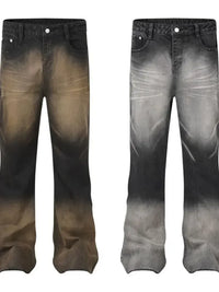 Men's Washed Flare Jeans