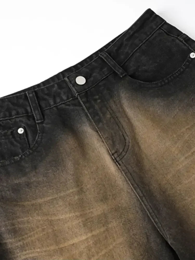 Men's Washed Flare Jeans