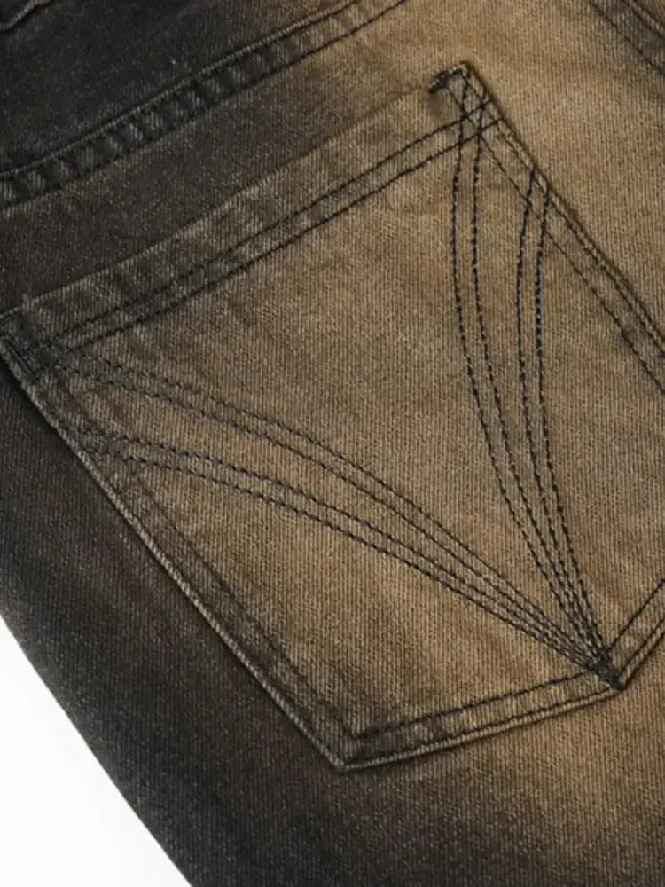 Men's Washed Flare Jeans