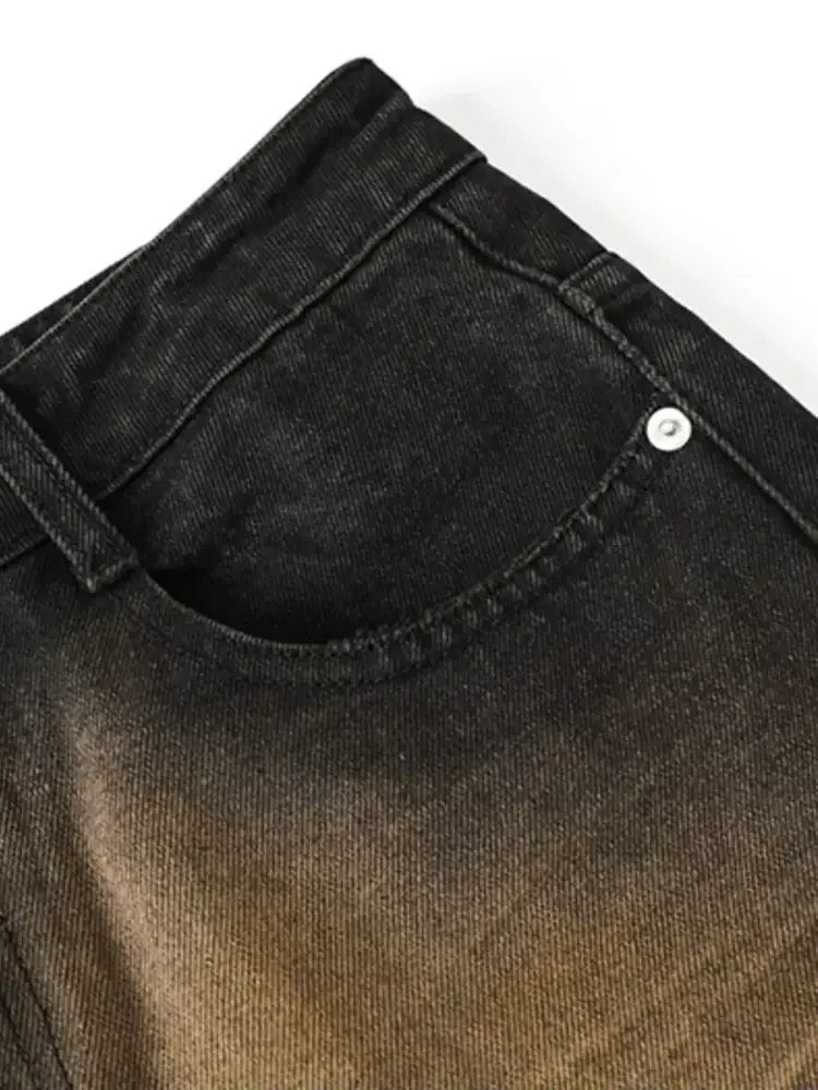 Men's Washed Flare Jeans