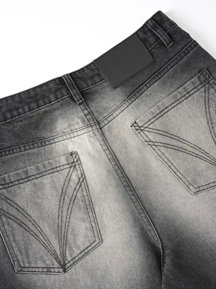 Men's Washed Flare Jeans