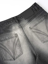 Men's Washed Flare Jeans