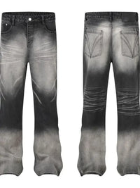 Men's Washed Flare Jeans