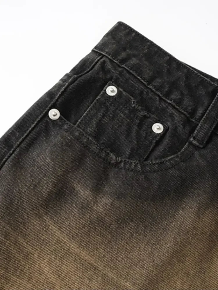 Men's Washed Flare Jeans